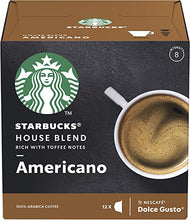 Load image into Gallery viewer, STARBUCKS - Dolce Gusto - Caffè - Americano Medium House Blend - Conf.12