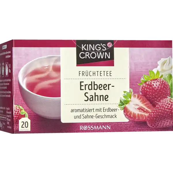Fruit tea strawberry cream - 20 pc