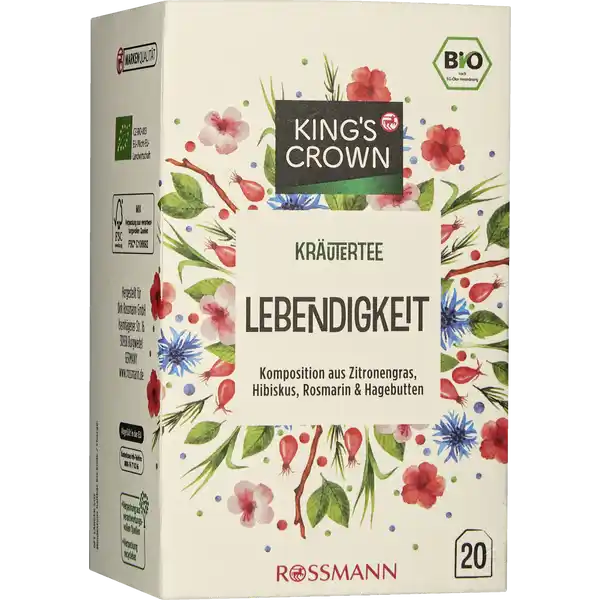 Organic herbal tea vitality -20 pc