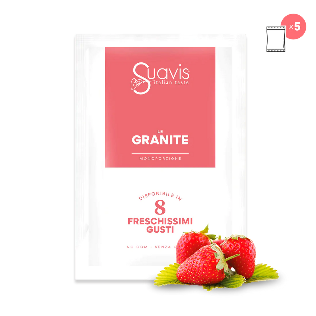 SUAVIS LE GRANITE MONO FRAGOLA 160 g (5 X 32 g) / Strawberry Granita