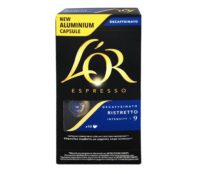L'OR  NESPRESSO RISTRETTO DECAFFEINATO - 10CAPS