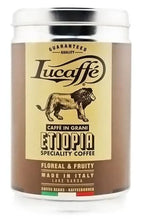 სურათის ჩატვირთვა გალერეის მაყურებელში, LUCAFFE  TIN 250 GR ETIOPIA SPECIALTY COFFEE BEANS