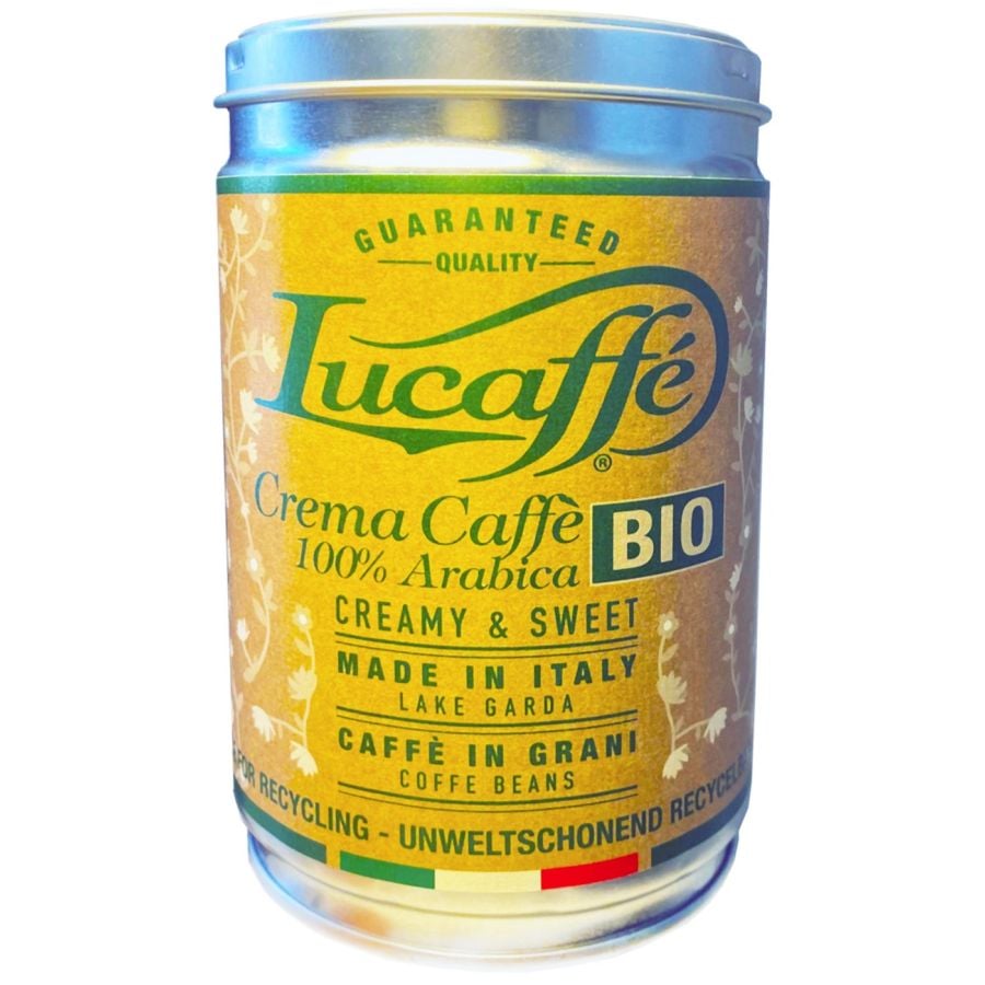 LUCAFFEE  TIN 250 GR CAFFE' BIO COFFEE BEANS