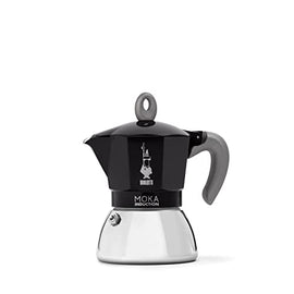 BIALETTI - Caffettiera Moka - Moka Induction 6 tazze Black 300ml