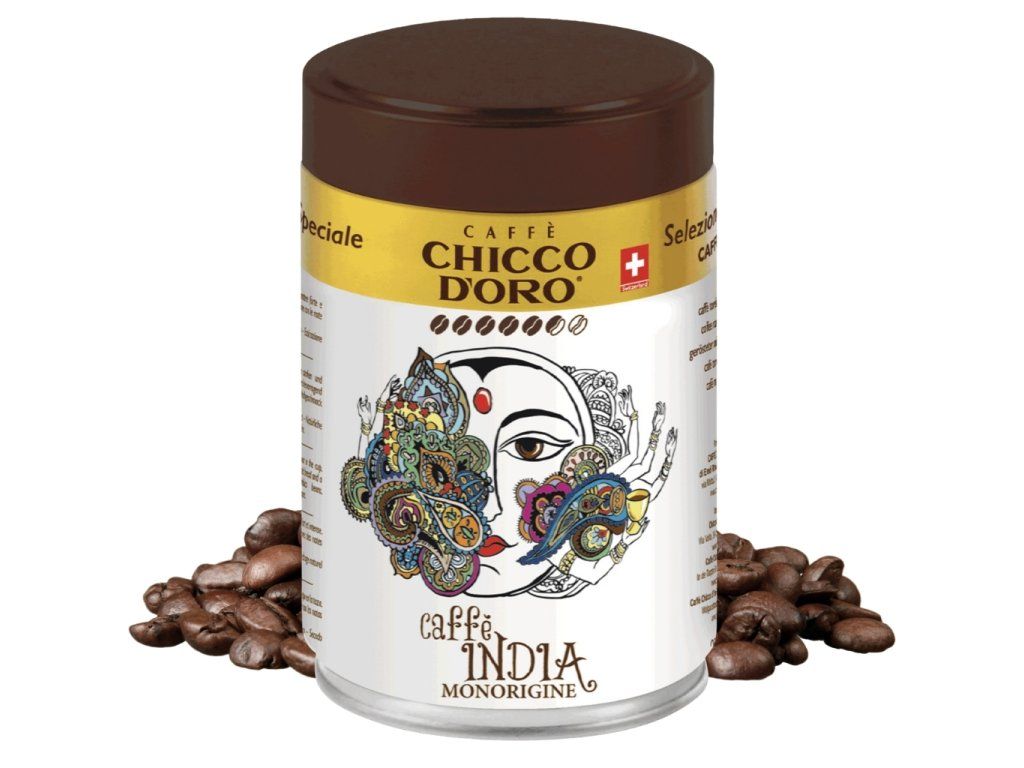 CHICCO D'ORO - INDIA TIN -250G  - BEANS -100% Arabica