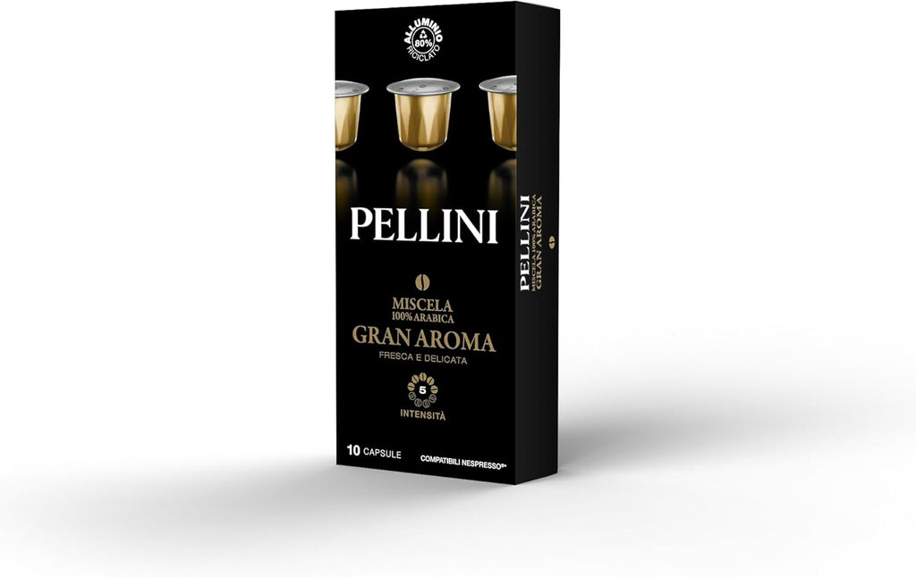 PELLINI GRAN AROMA - Aluminum Capsules 10pc