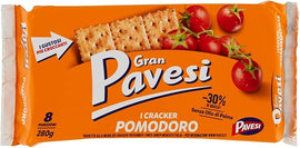 Gran Pavesi Cracker with Tomato, Without Palm Oil - 8 packets (280g)