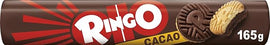 Pavesi Snack Ringo Cacao, Biscuits Filled with Chocolate Flavored Cream, Snack for a Snack or Study Break, Tube Format 165 g