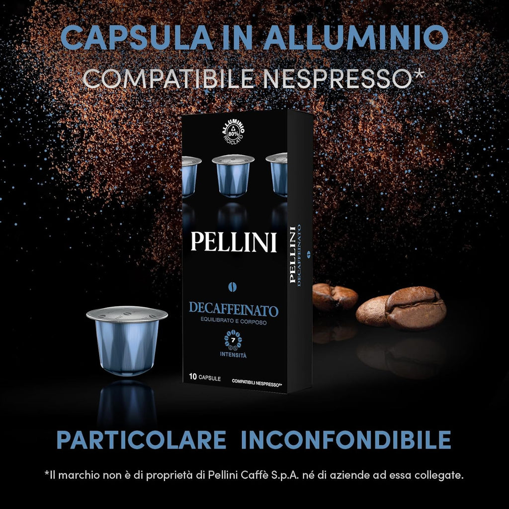 Pellini Decaffeinato - Aluminum Capsules 10pc