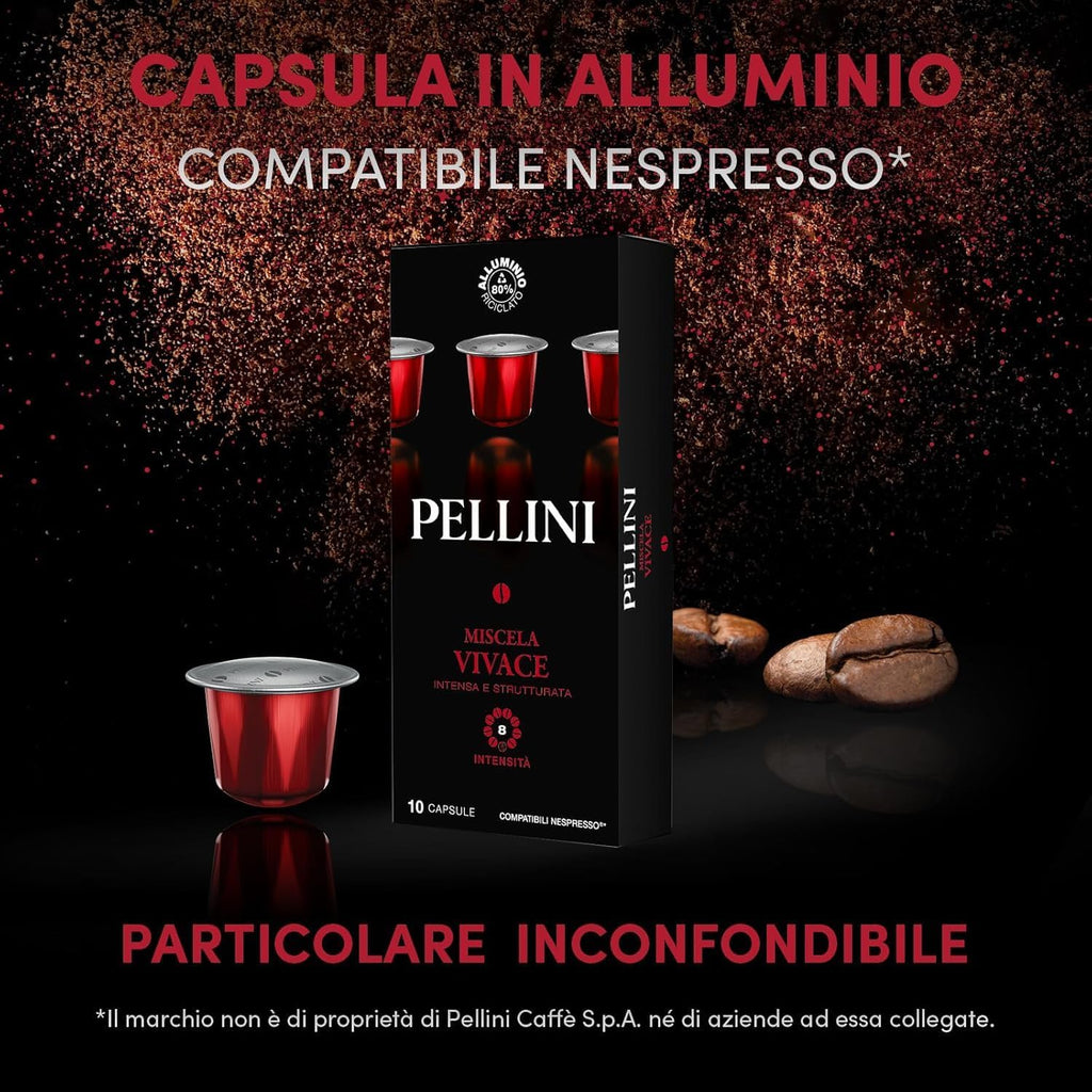 Pellini Vivace - Aluminum Capsules 10pc