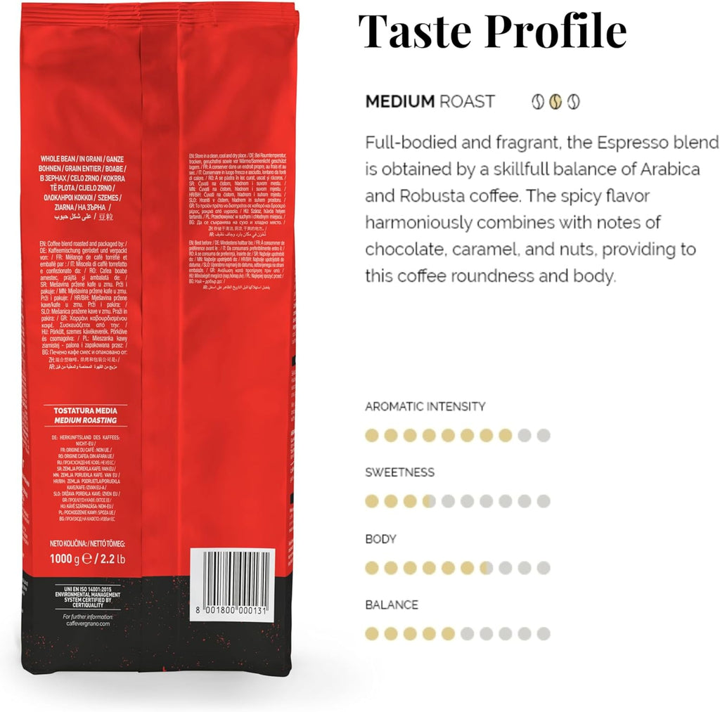 VERGNANO - Beans - Espresso Casa 1 kg