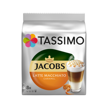 სურათის ჩატვირთვა გალერეის მაყურებელში, TASSIMO JACOBS - LATTE MACCHIATO CARAMEL 8 CAPS. (268G)