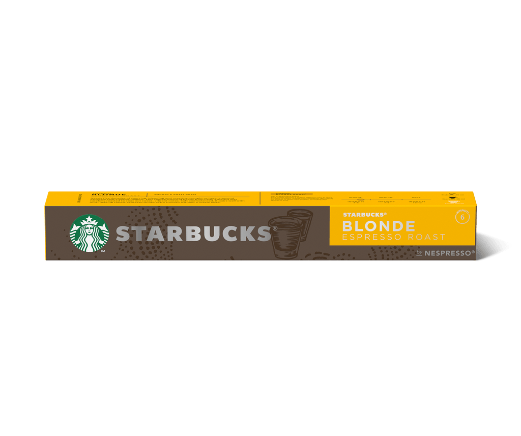 STARBUCKS® BLONDE ESPRESSO® ROAST BY NESPRESSO®Intensity :6