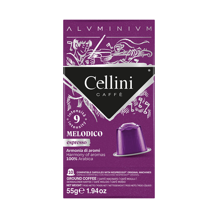 CELLINI Nespresso - MELODICO (10Caps Alluminio)