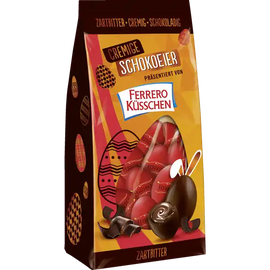 Creamy dark chocolate eggs