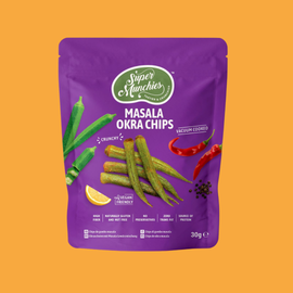 SUPER MUNCHIES - MASALA OKRA CHIPS -30G