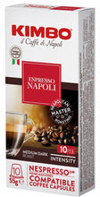 სურათის ჩატვირთვა გალერეის მაყურებელში, KIMBO - Nespresso - Caffè - BARISTA ESPRESSO NAPOL allum - Conf.10