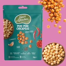 Load image into Gallery viewer, SUPER MUNCHIES - PERI PERI CHICKPEAS -35G