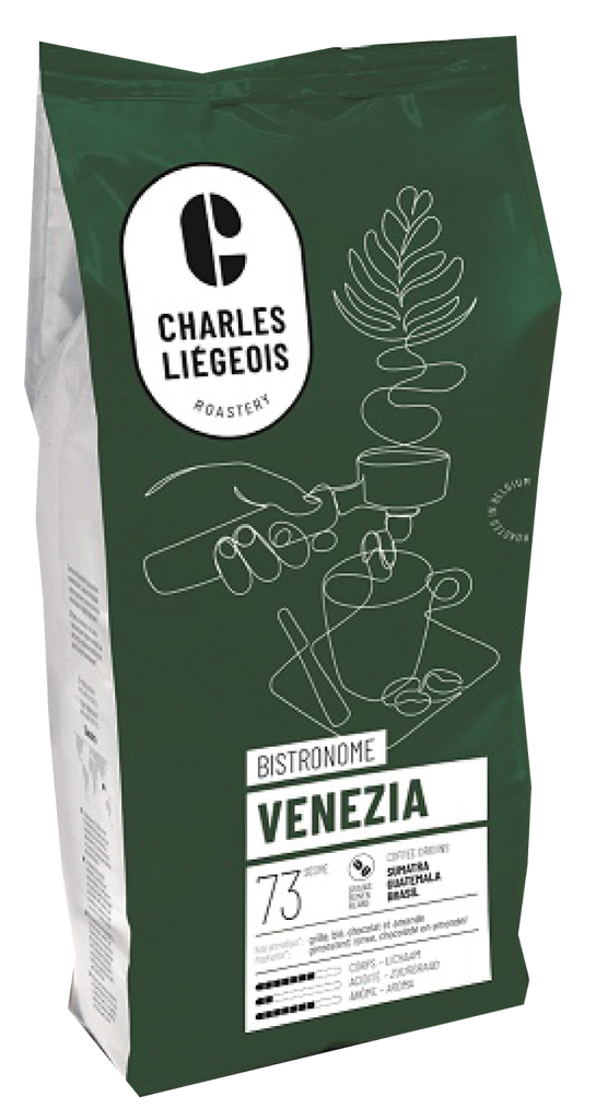 Charles Liégeois - Venezia - 1 kg Coffee beans - 90/10 %