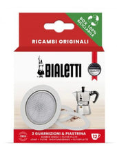 Load image into Gallery viewer, BIALETTI - Caffettiera Moka - Accessori - 1 Piastrina da 12 tz + 3 Guarnizioni