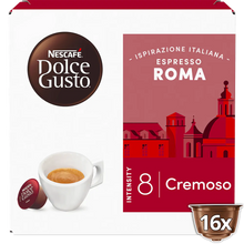 Load image into Gallery viewer, ESPRESSO ROMA 8 INTENSITY 16 PODS (DOLCE GUSTO)