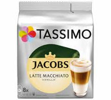Load image into Gallery viewer, TASSIMO JACOBS LATTE MACCHIATO VANILLA - 16 CAPS