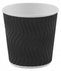 მუყაოს ერთჯერადი ჭიქა სამ ფენიანი 8oz