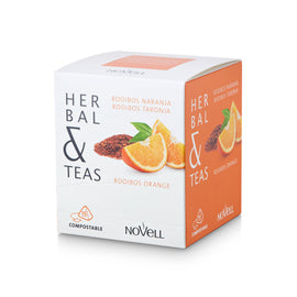 HERBAL AND TEAS - ROOIBOS ORANGE - Box 15 pyramids.