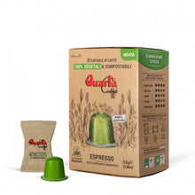 Load image into Gallery viewer, Quarta Caffè 100% vegetable&amp;compostable capsules 10pcs