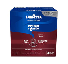 სურათის ჩატვირთვა გალერეის მაყურებელში, LAVAZZA - Nespresso - Caffè - Crema e Gusto Ricco -  Alluminio - Conf. 80