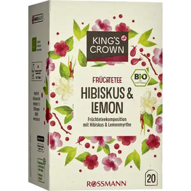 Organic fruit tea hibiscus lemon