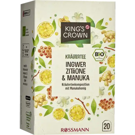 Organic herbal tea ginger, lemon & manuka - 20 pc