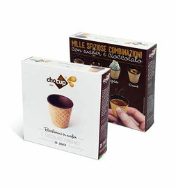 FOODRINKS - BISCOTTI - Chocup mini cc30 - Conf. 20 - ბელგიური შოკოლადით ამოვლებული ვაფლის ჭიქები 30 მგ. - 20 ც.