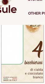 PIACERI DEL PALATO - Bicchieri di cioccolato bianco - Conf. 4