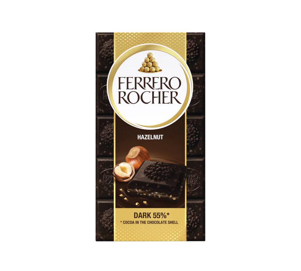 Ferrero Rocher Dark Chocolate & Hazelnut Sharing Bar – Capsules.ge