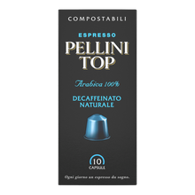 Load image into Gallery viewer, PELLINI Top Arabica 100% Decaffeinato Naturale Nespresso®* compatible capsules.