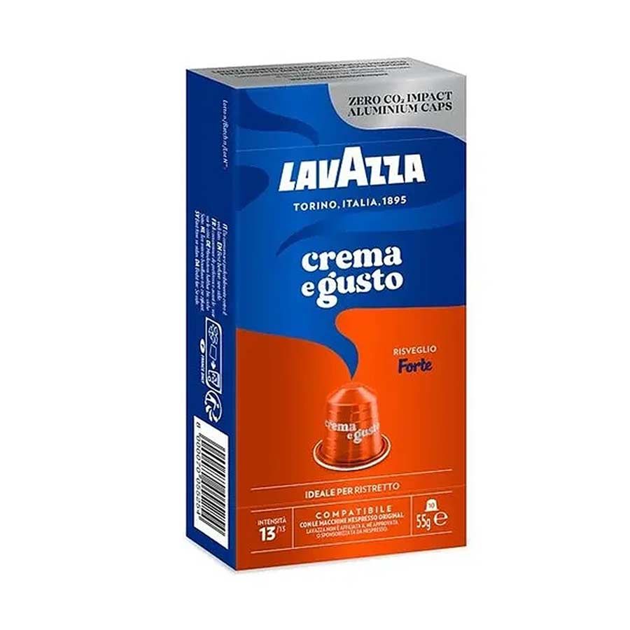LAVAZZA - Nespresso - Caffè - Crema e Gusto Forte - Alluminio - Conf. 10