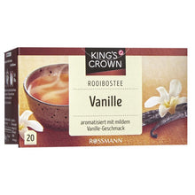 Load image into Gallery viewer, KING&#39;S CROWN Vanilla Rooibos Tea 40 g 20 tea bags á 2 g