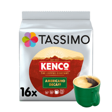 სურათის ჩატვირთვა გალერეის მაყურებელში, Tassimo 16 Kenco Americano Decaff Coffee Pods